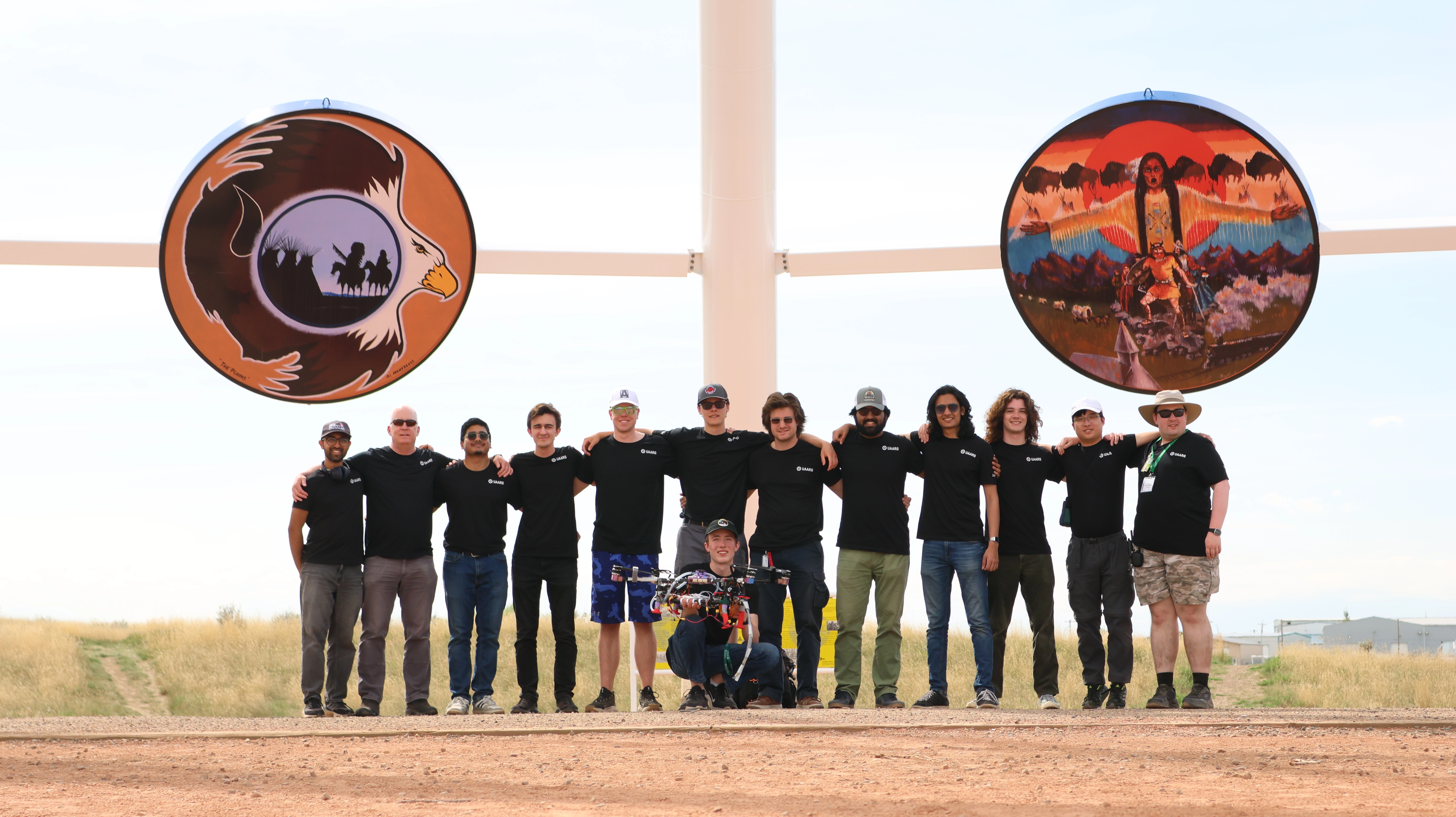 Team Photo of UAARG's 2025 Team at competition in Medicine Hat, AB
